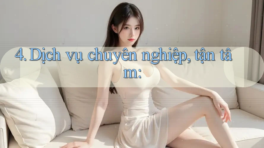 4. Dịch vụ chuyên nghiệp, tận tâm: