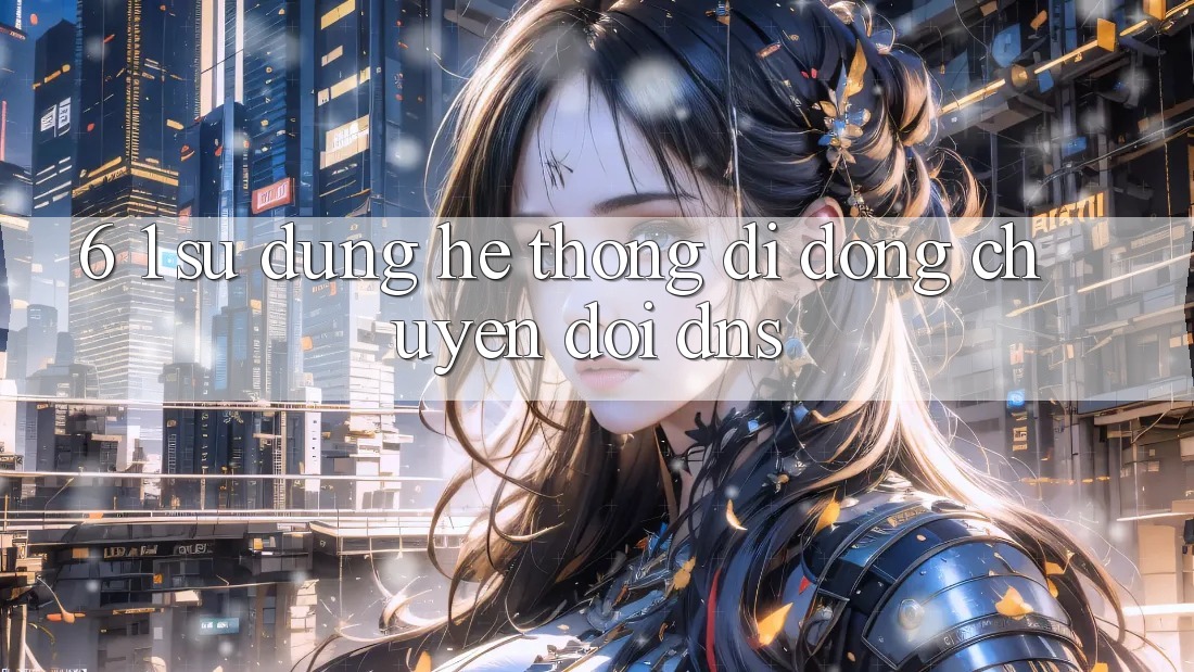 6. 1. Sử dụng hệ thống di động chuyển đổi DNS
