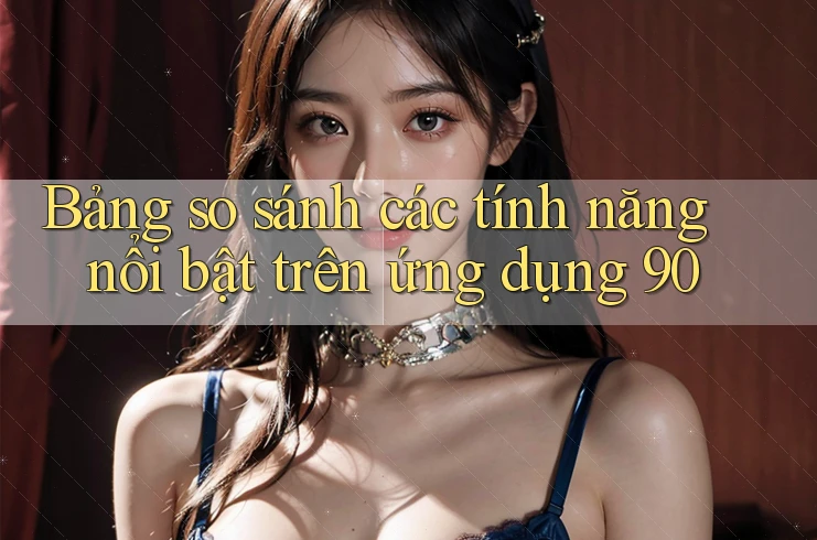 Bảng so sánh các tính năng nổi bật trên ứng dụng 90