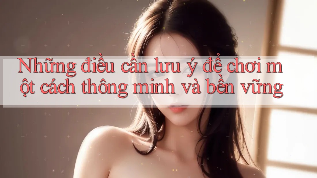 Những điều cần lưu ý để chơi một cách thông minh và bền vững
