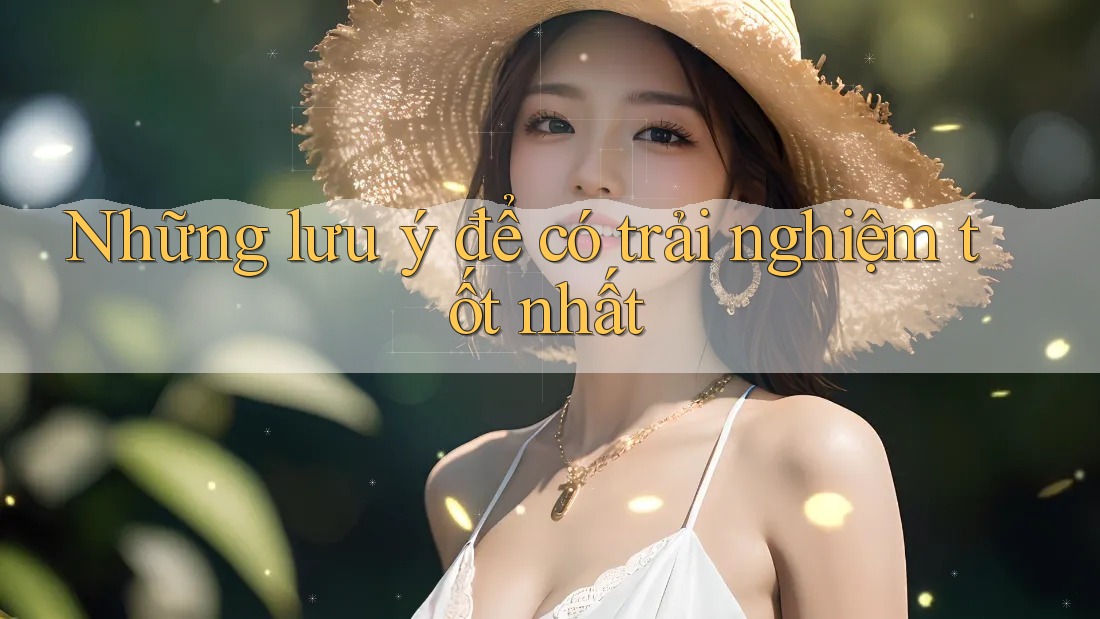 Những lưu ý để có trải nghiệm tốt nhất